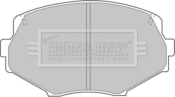 BORG & BECK Комплект тормозных колодок, дисковый тормоз BBP1583